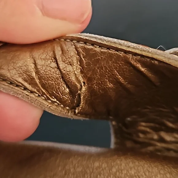 SAS Suntimer Heeled Sandal, tan croc print, size 7 - Picture 12 of 14